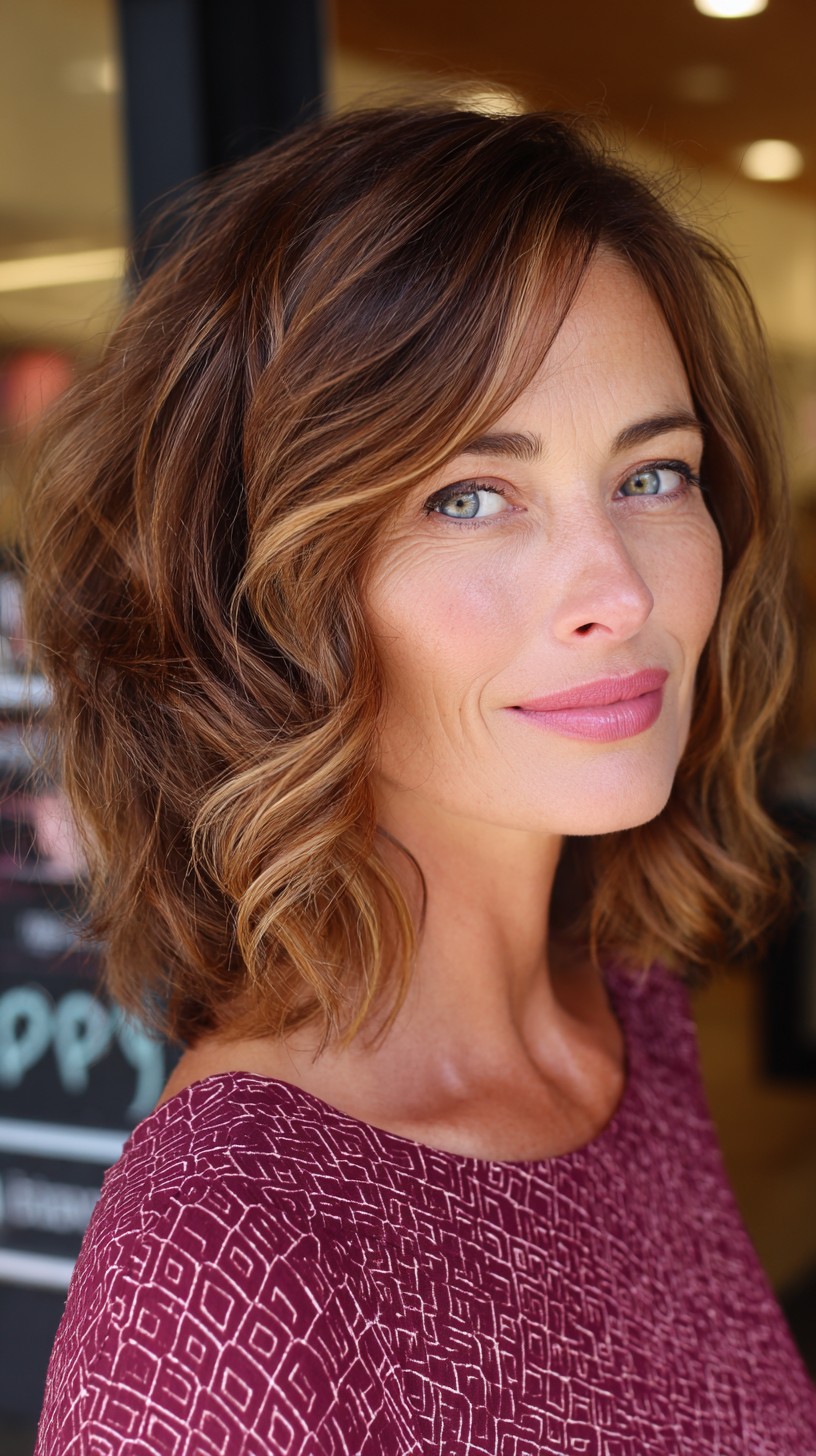 Vibrant Copper Waves with Soft Graduation