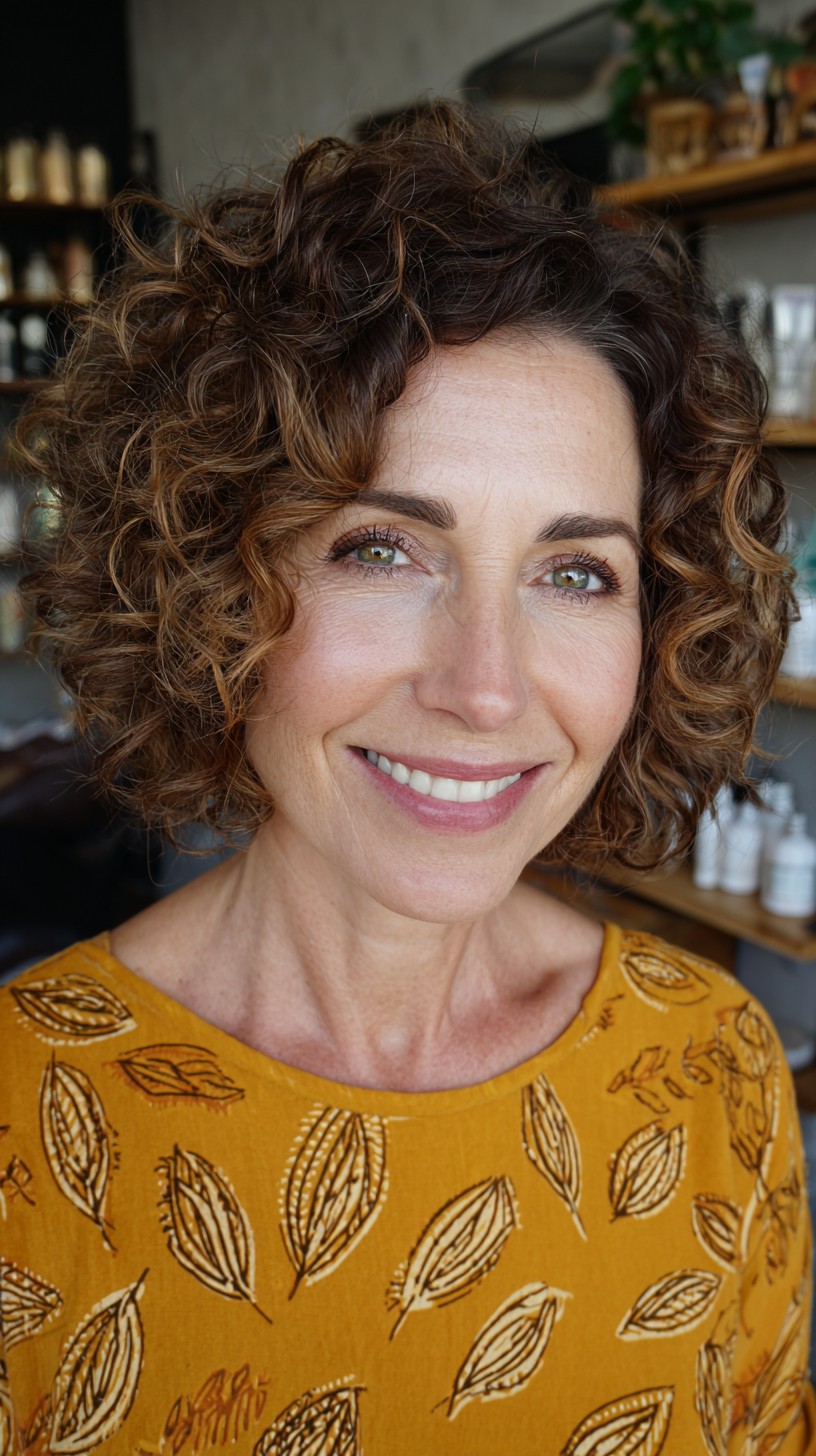 Bouncy Espresso Spirals with Subtle Highlights