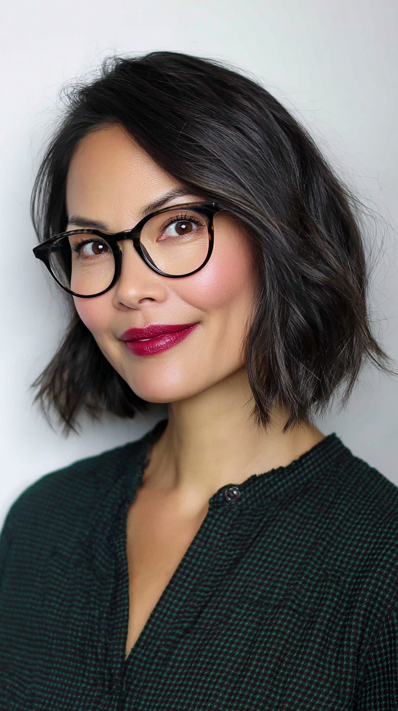 Chic Layered Bob with Subtle Graduation