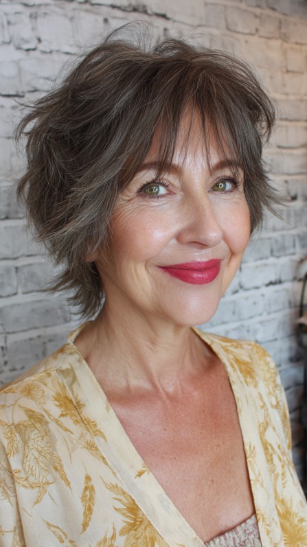 Dynamic Salt-and-Pepper Textured Bob