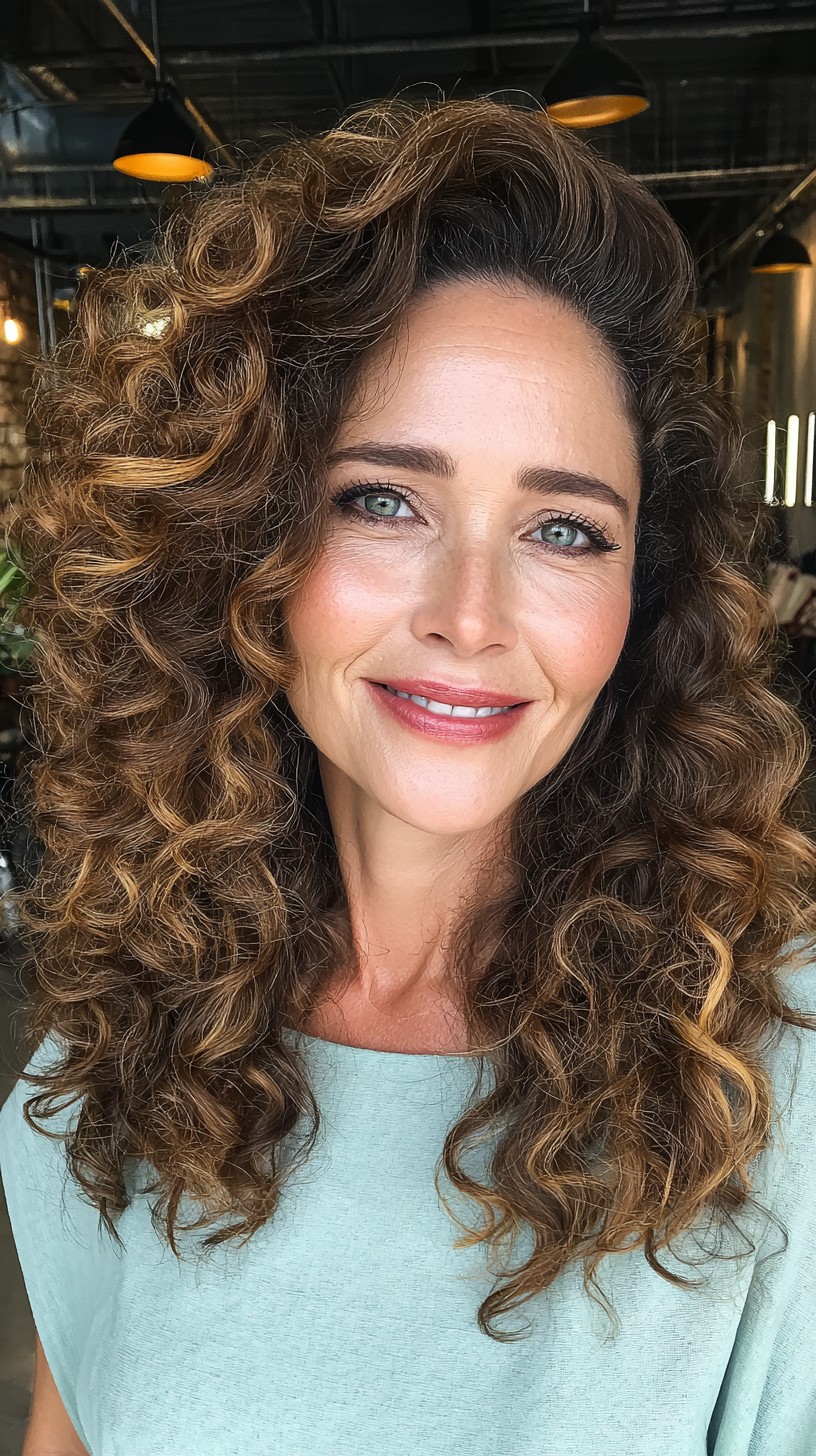 Elegant Copper Tendril Layers for Mature Beauty