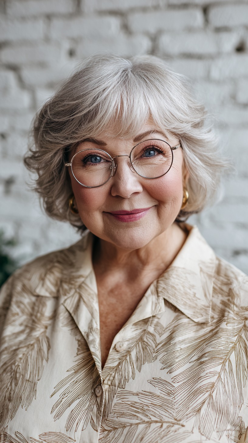 Elegant Silver Layers with Soft Volume