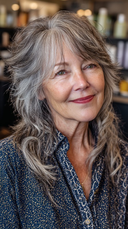 Naturally Tapered Silver Layers with Mellow Waves