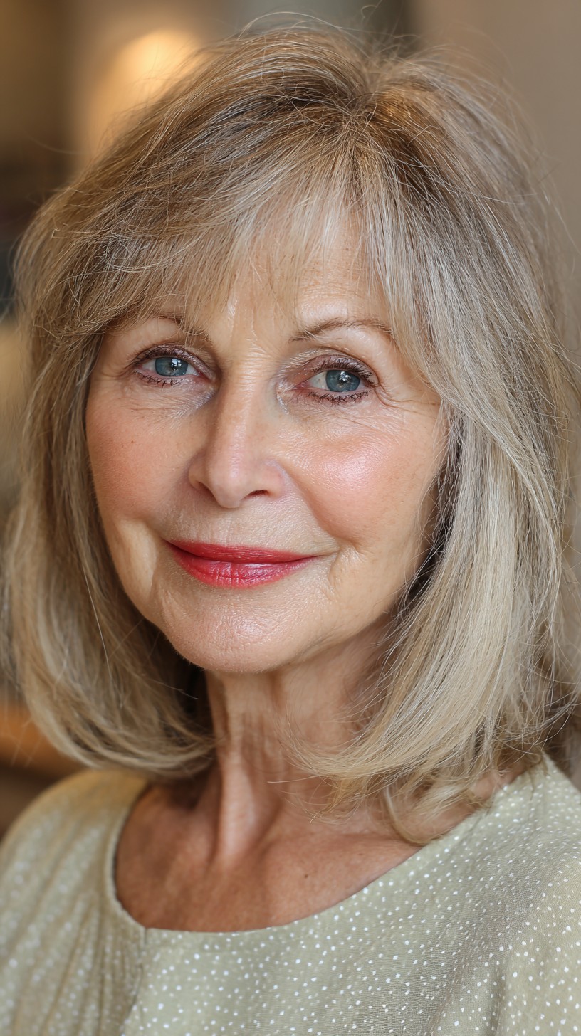 Refined Silver Wisps with Gentle Layering