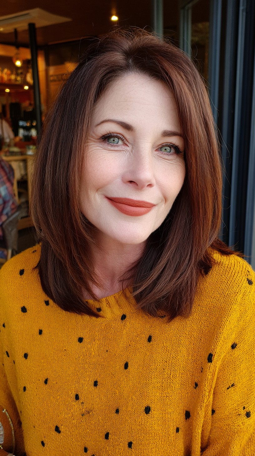 Rich Auburn Shoulder-Length with Soft Ends