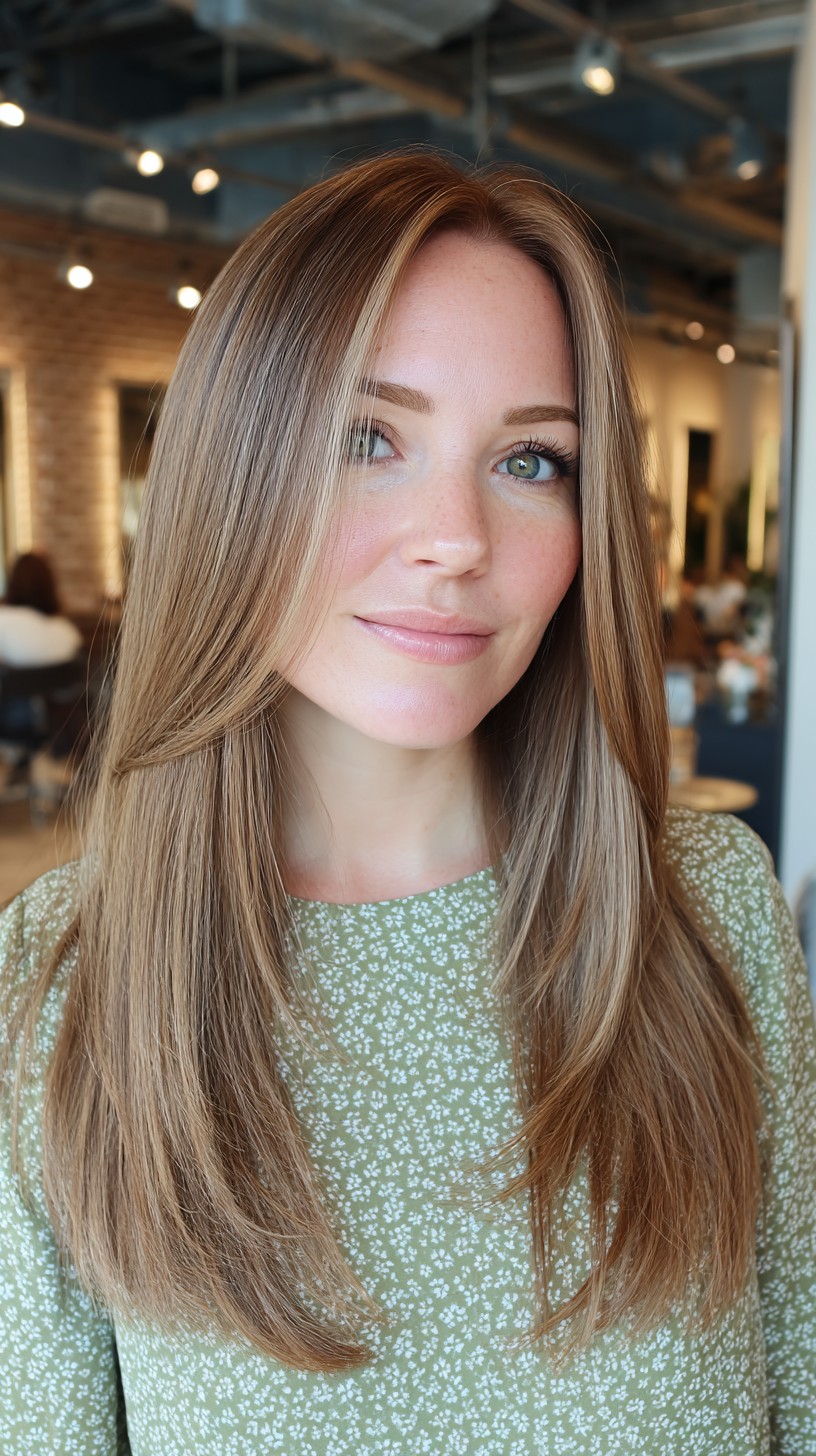 Silky Smooth Beige Blonde Layers