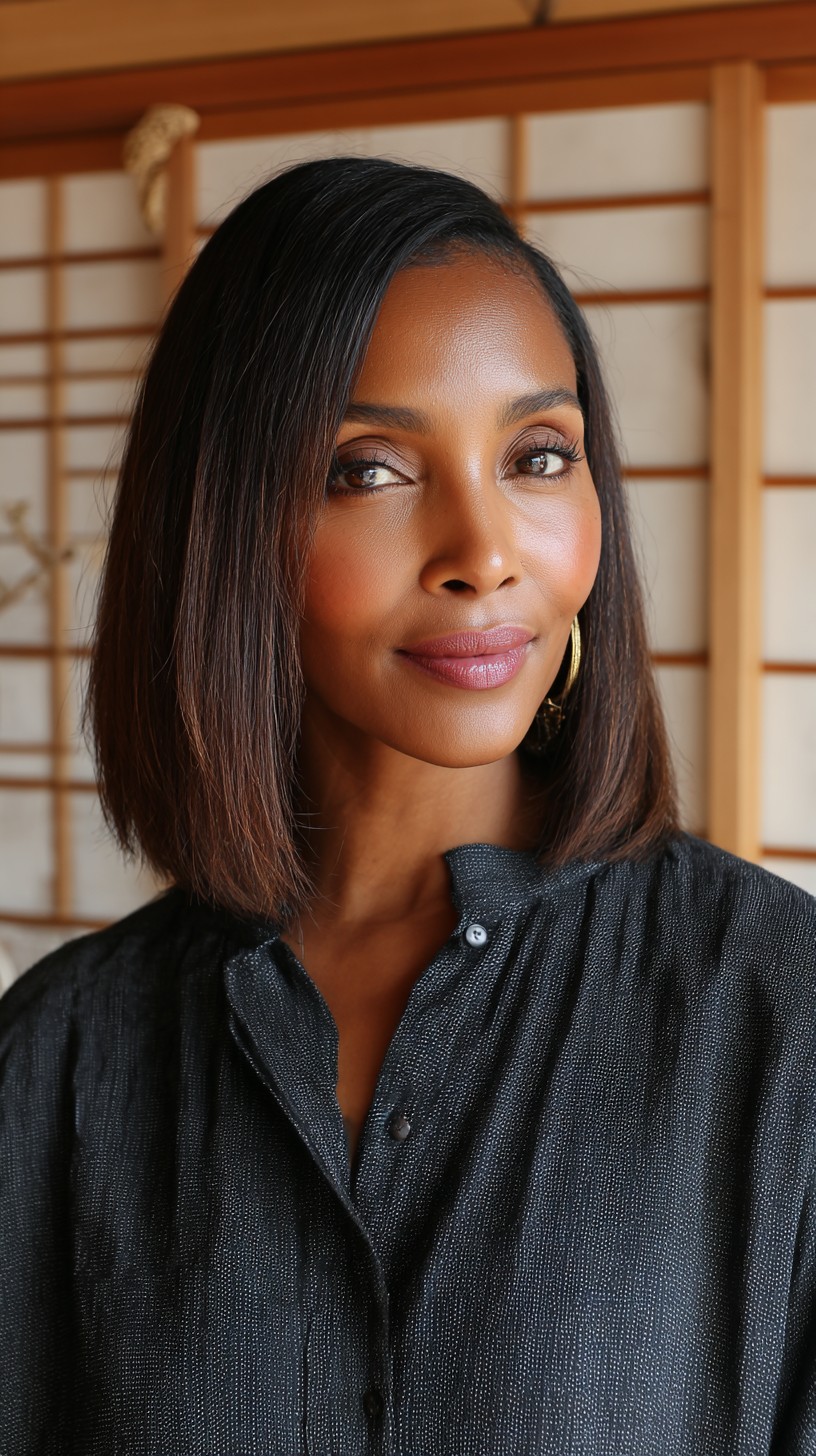 Sleek Espresso Lob with Precision Ends