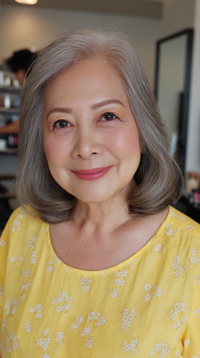 Soft Silver Layers for a Fresh Feminine Look