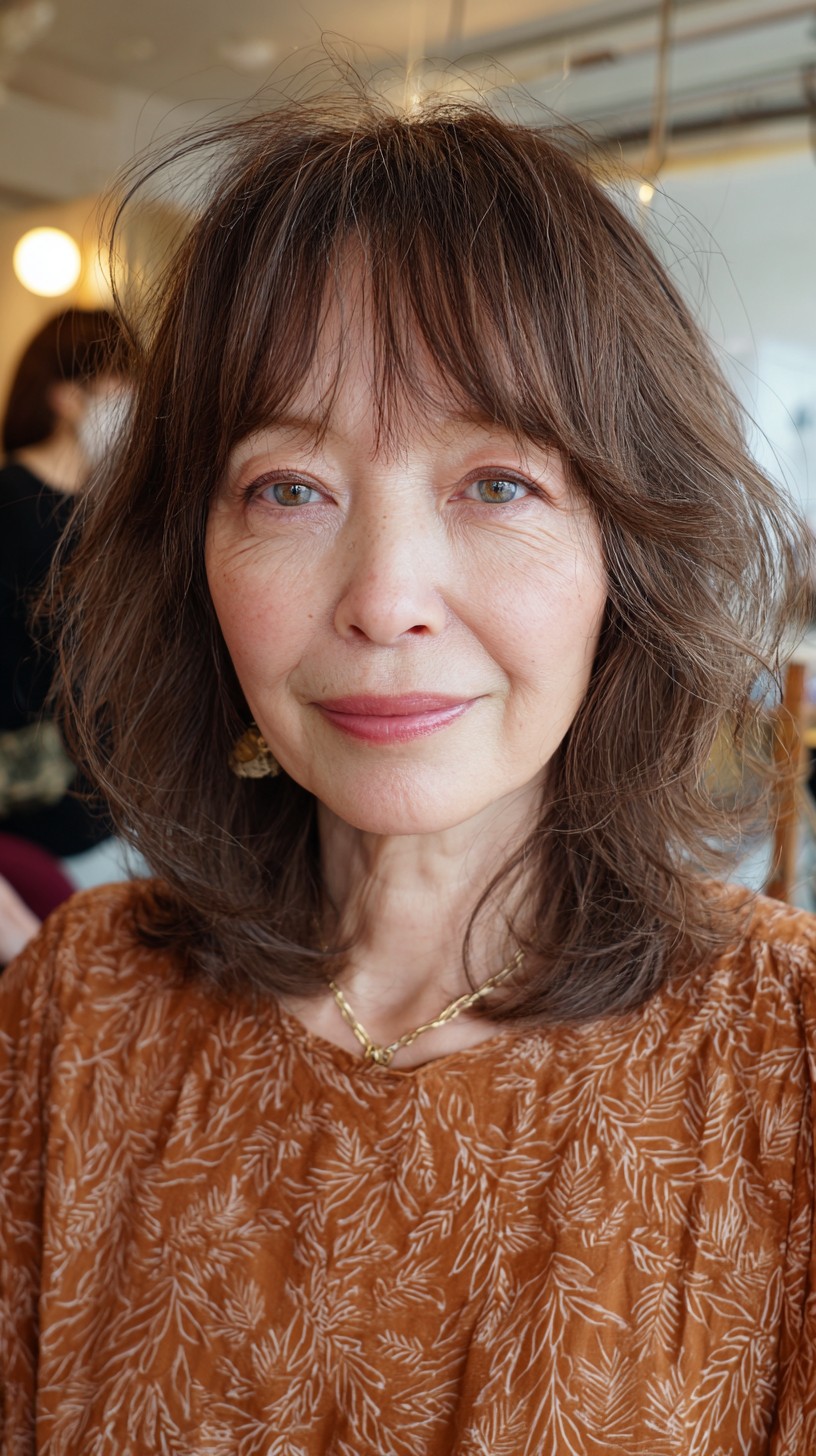 Soft Tousled Layers with Lustrous Highlights