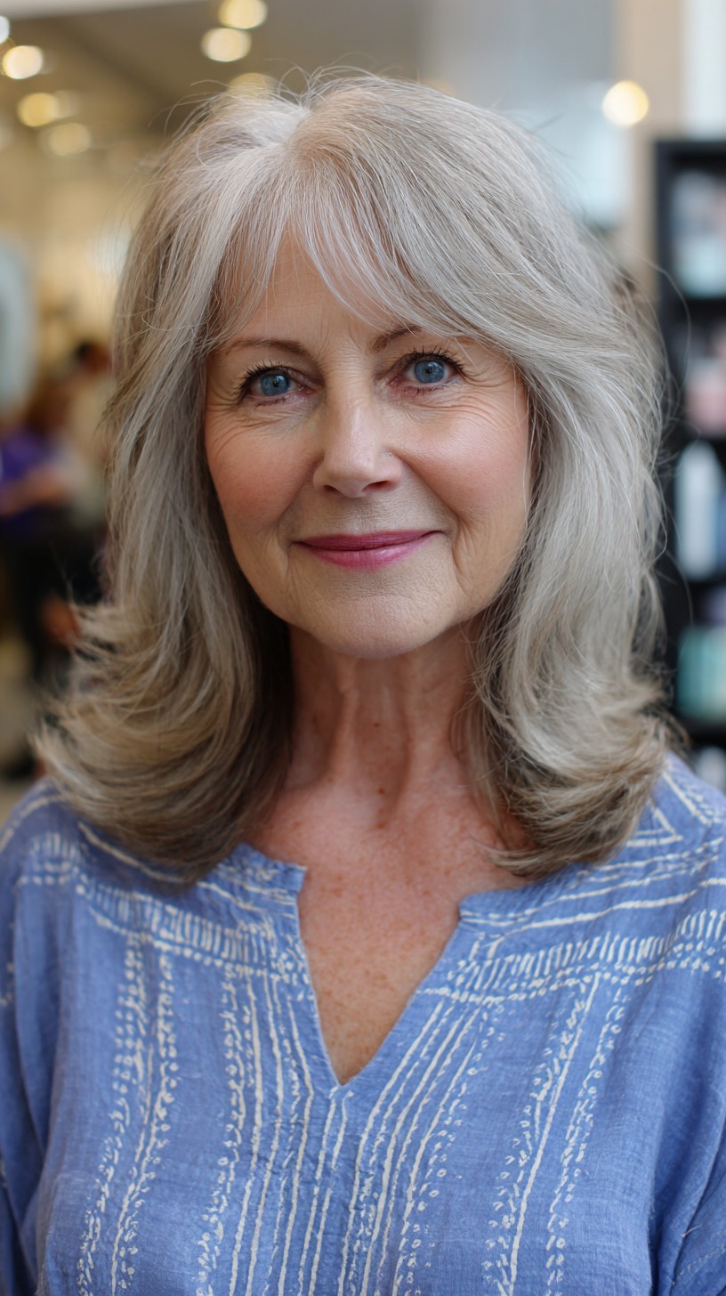 Subtle Silver Layering for Graceful Aging