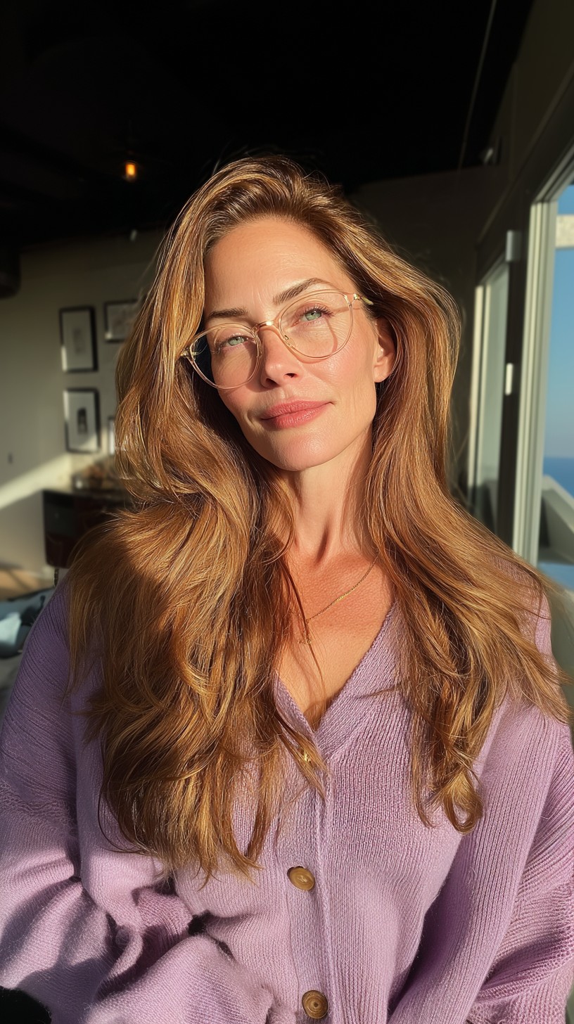 Sun-Kissed Golden Waves with Gentle Layers