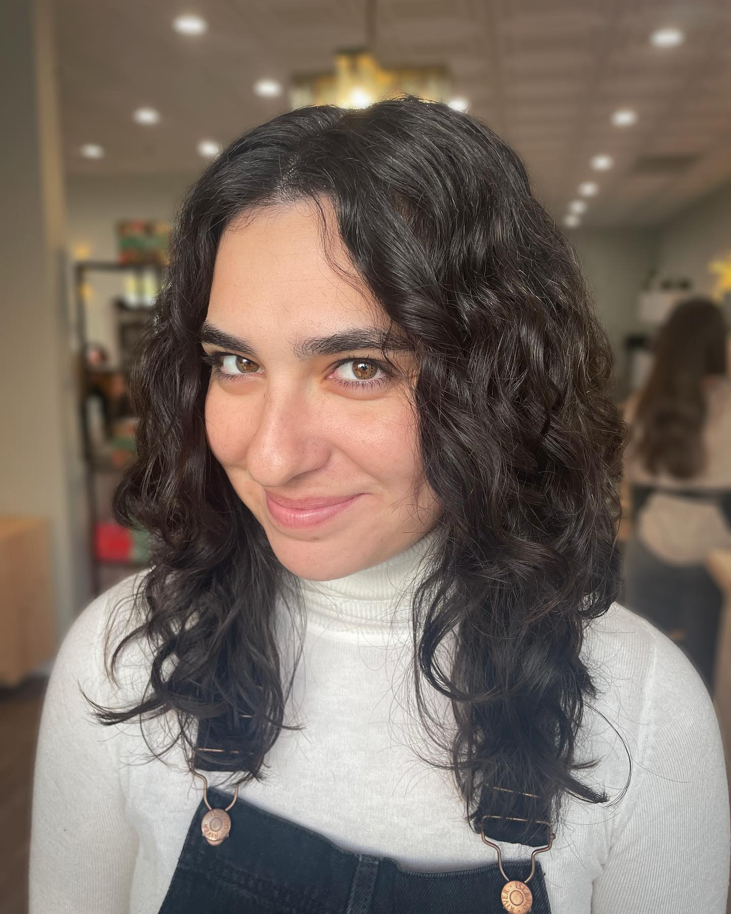 Textured Curly Shag with Face-Framing Layers