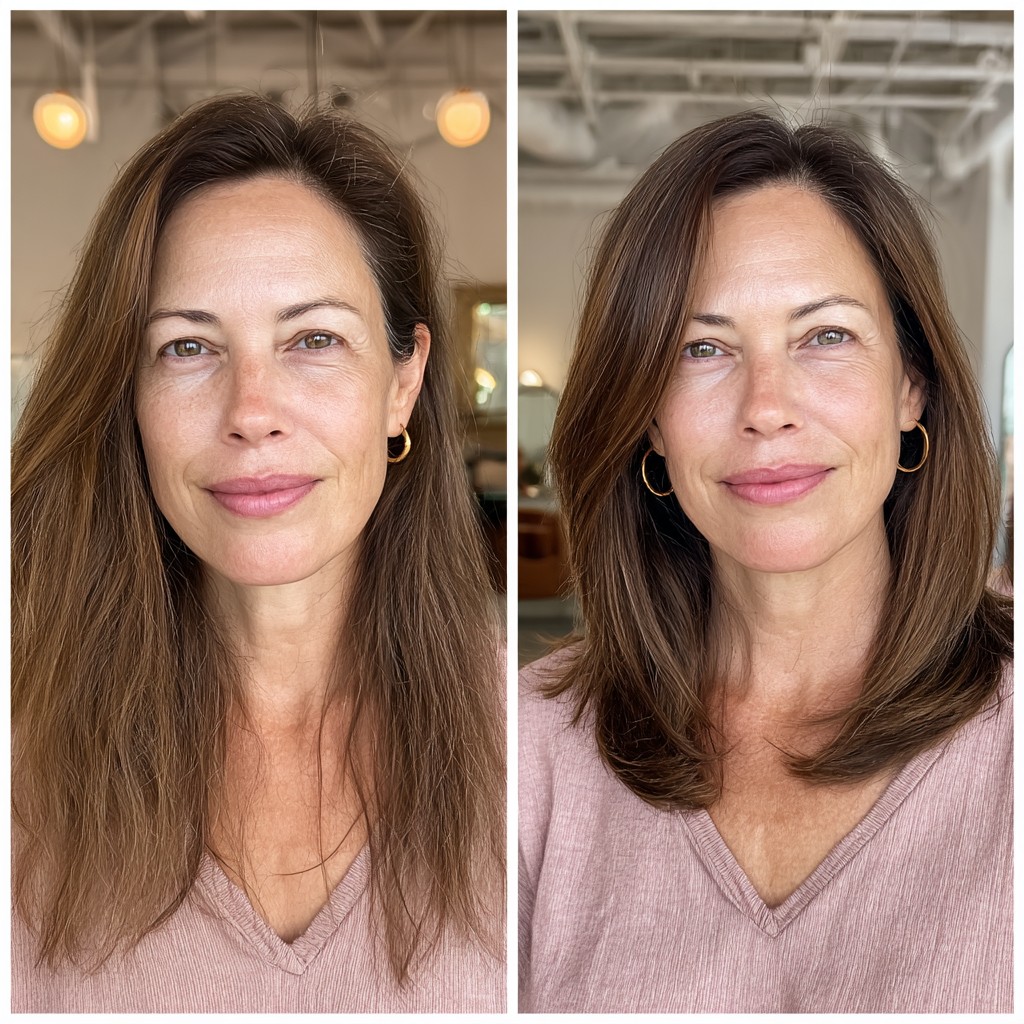 Transformative Medium-Length Layered Cut