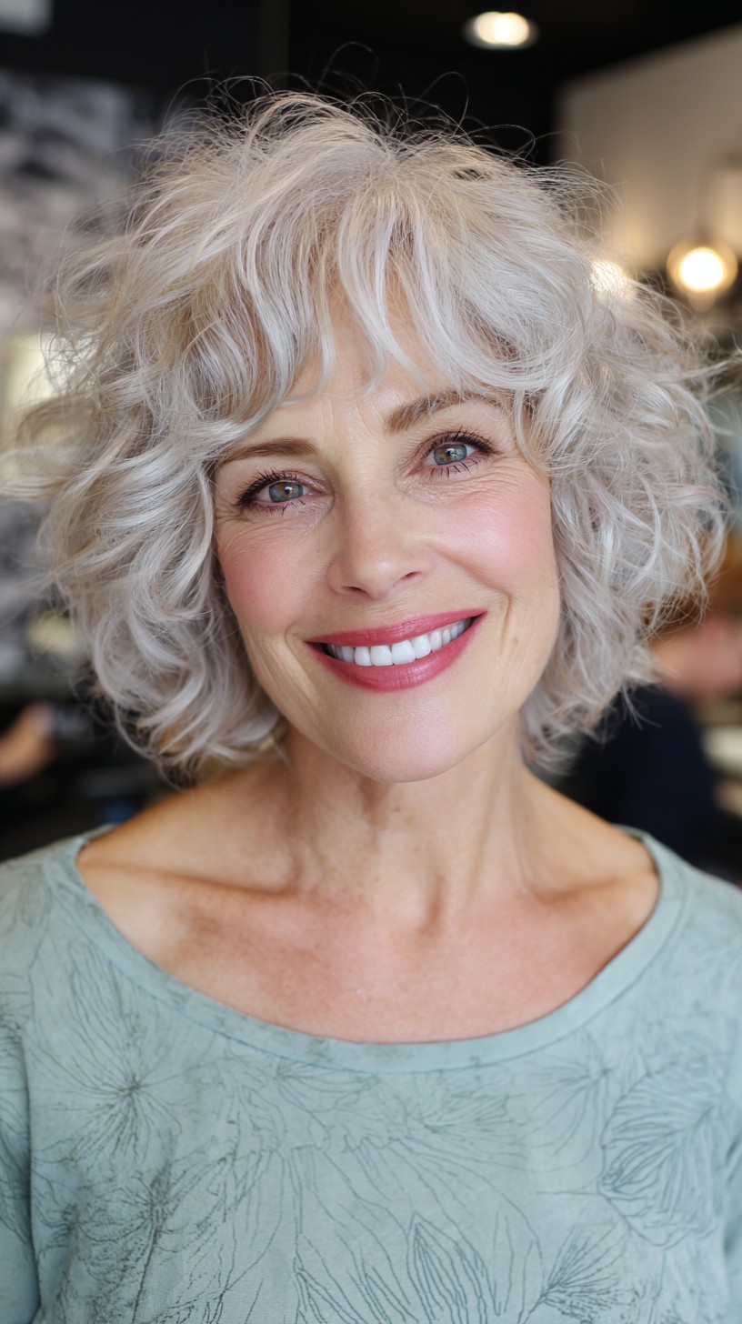 Whimsical Silver Cloud with Curly Wisps