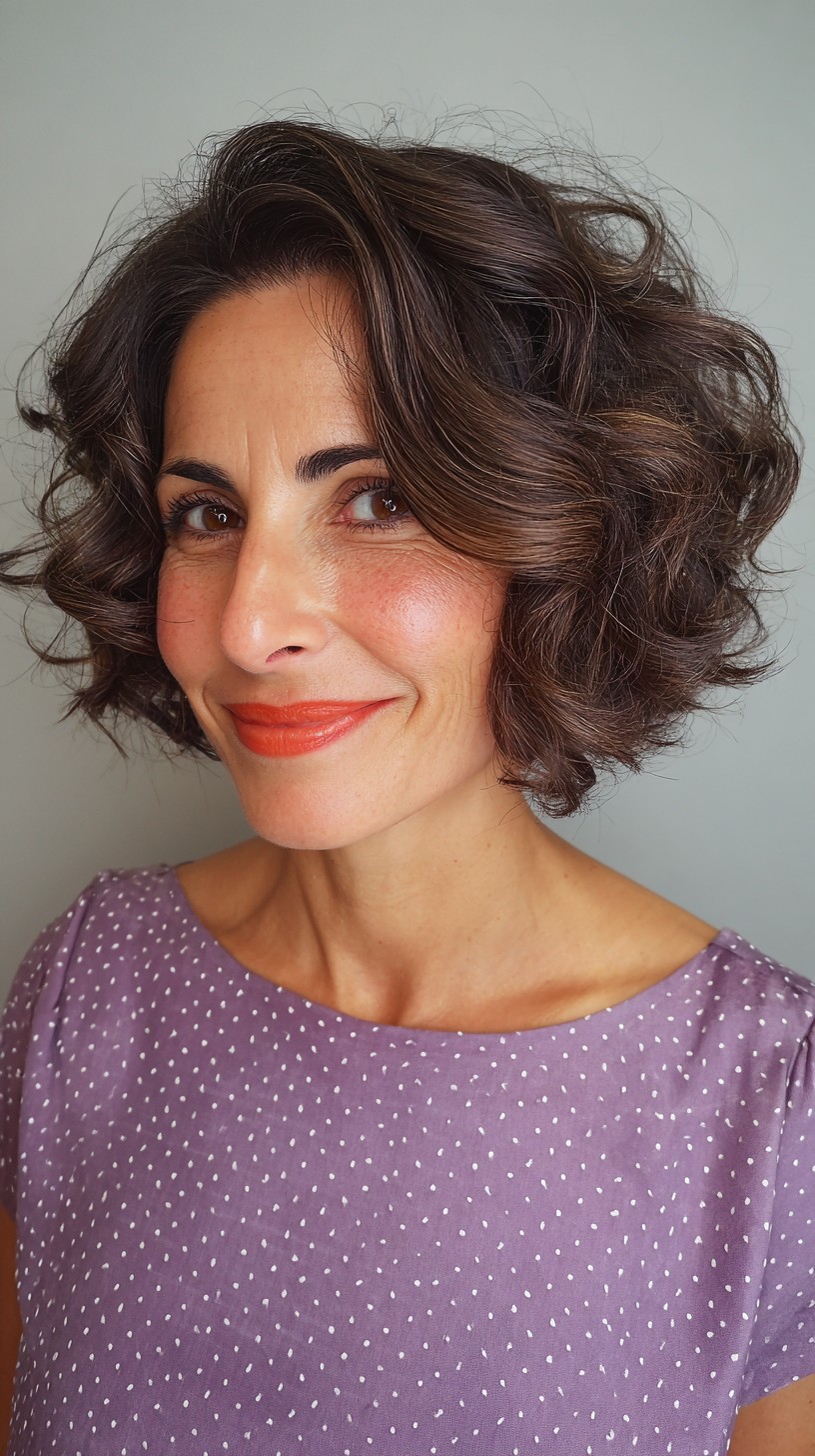 Chic Espresso Waves with Swooping Volume