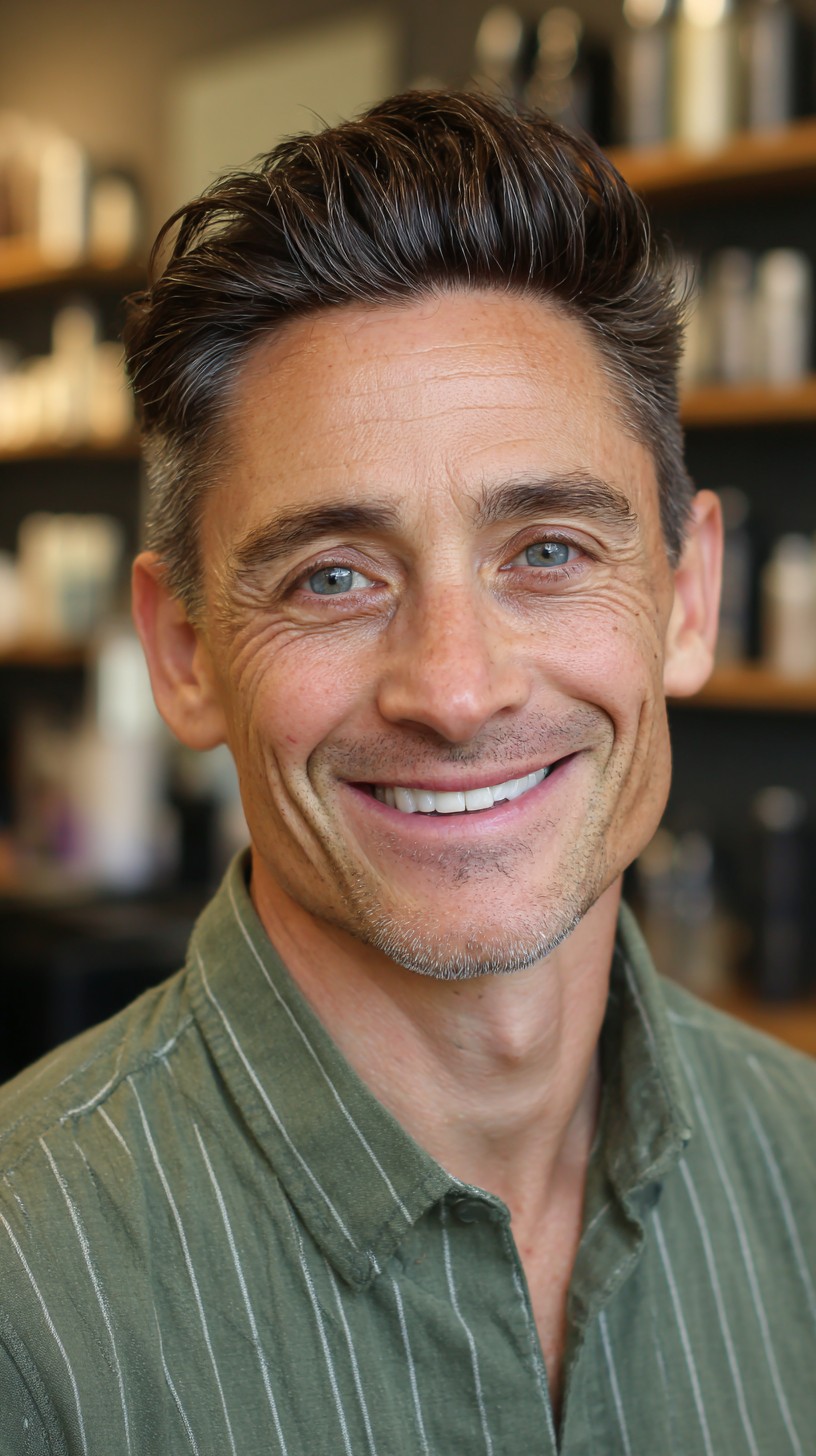 Classic Sleek Back Tapered Haircut