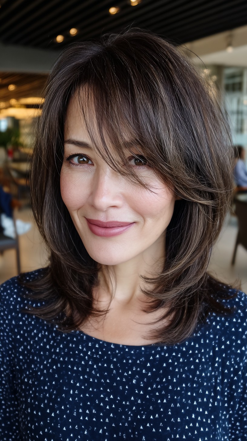 Deep-Toned Chocolate Layers with Soft Framing