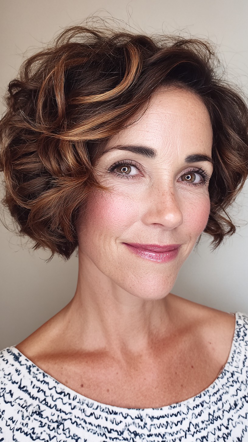 Dynamic Caramel Swirl Short Waves