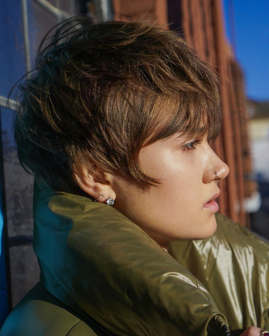 Edgy Tousled Layered Bob