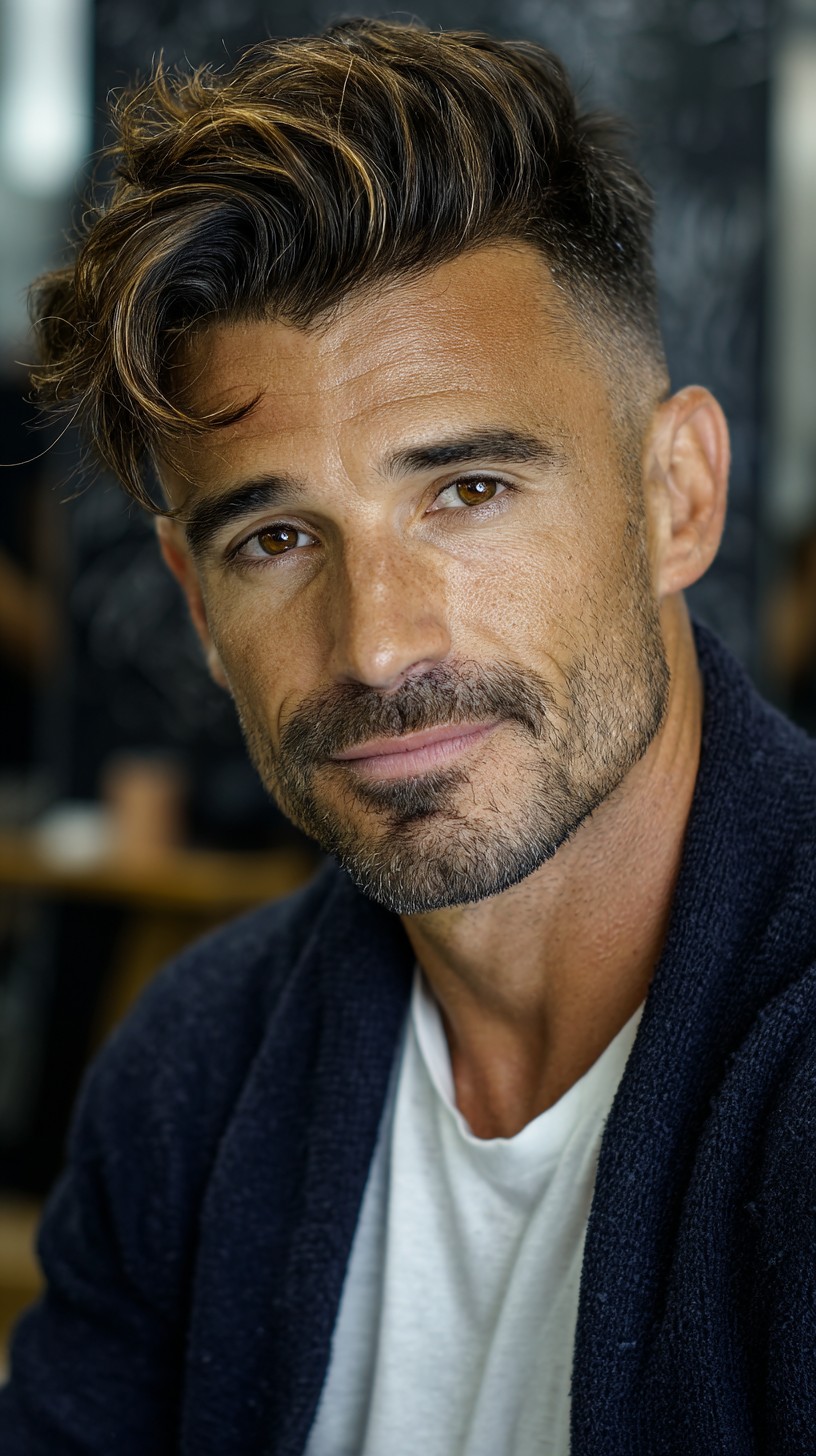 Smooth Swooping Fringe with Sharp Fade