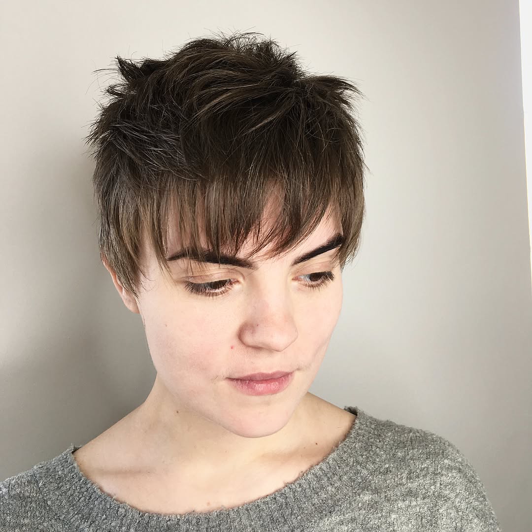 Textured Pixie Cut with Tapered Sides