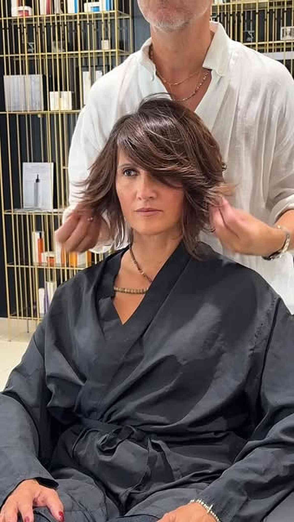 Textured Short Layered Shag with Side Bangs