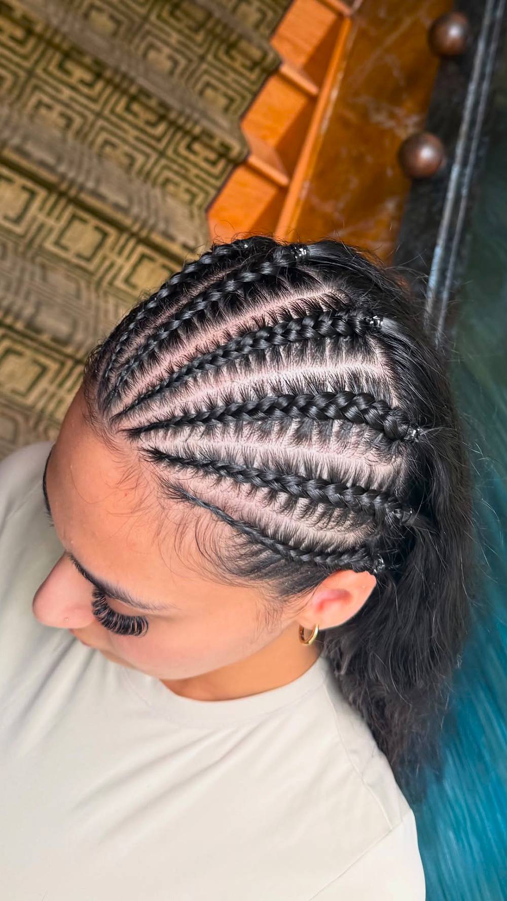Bold and Sleek Cornrow Braids