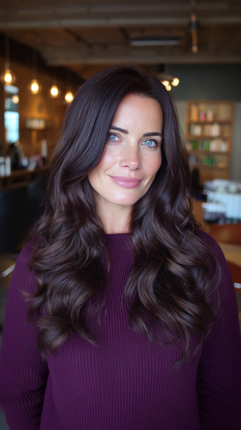 Deep Espresso Waves with Soft Highlights
