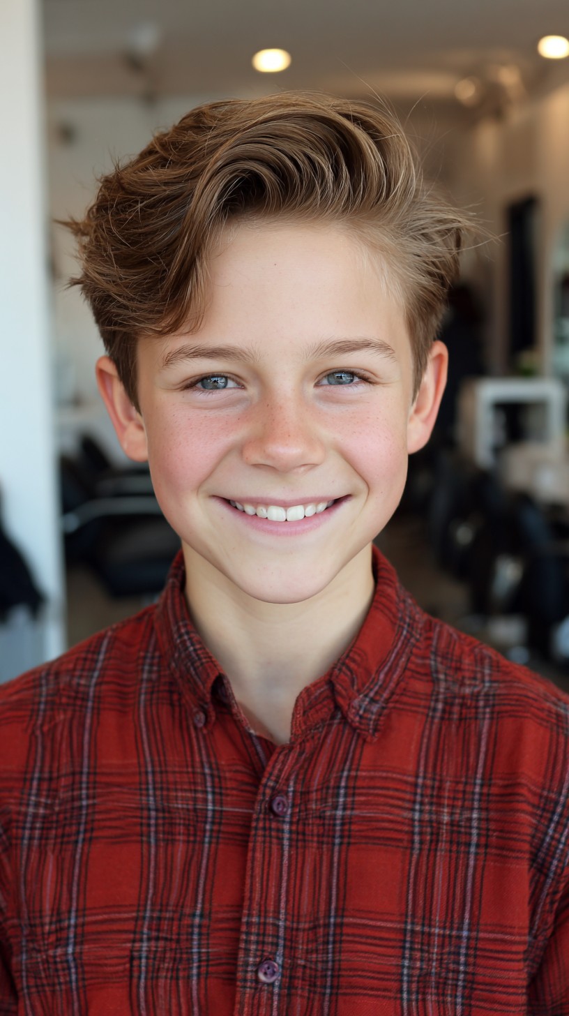 Effortless Textured Top with Clean Side Fades