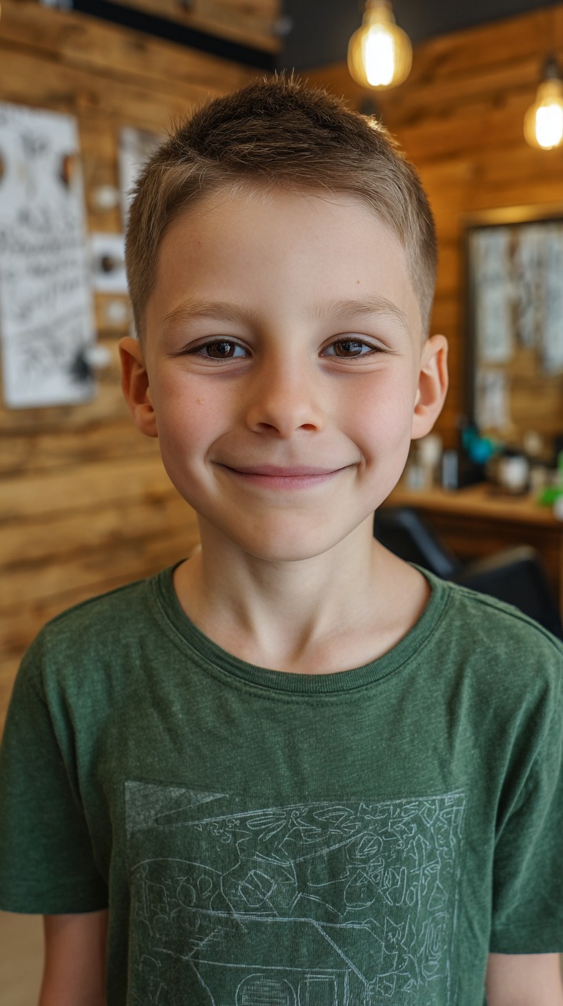 Fresh Short Crew Cut with Natural Texture