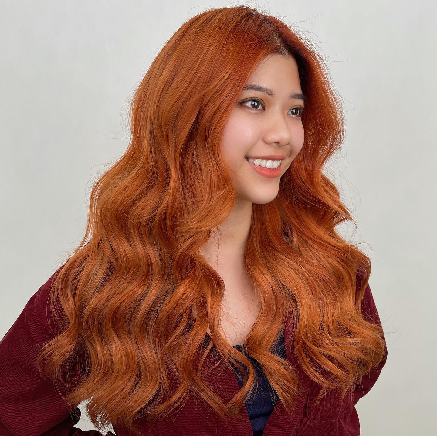 Honeyed-Copper Luxurious Long Waves