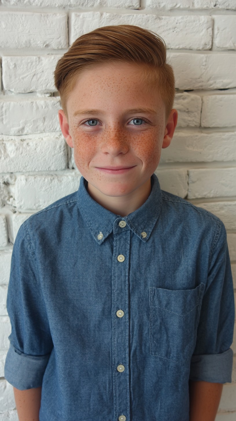 Sleek Side-Swept Bangs with Tapered Cut