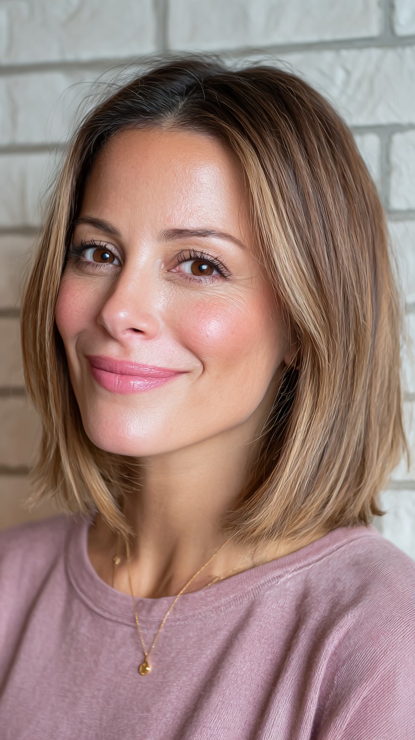 Soft Caramel Graduated Bob