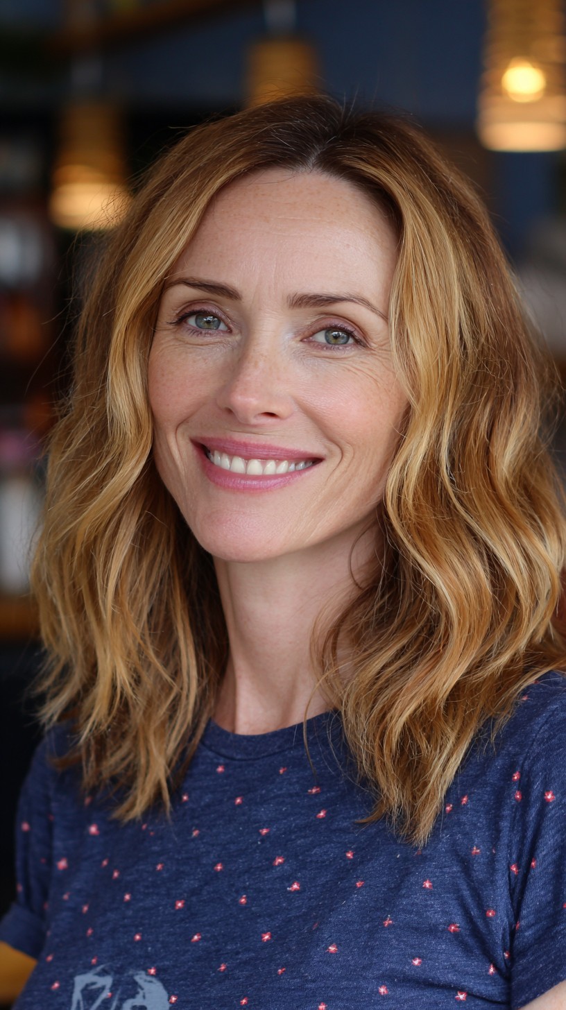 Soft Caramel Waves with Natural Roots