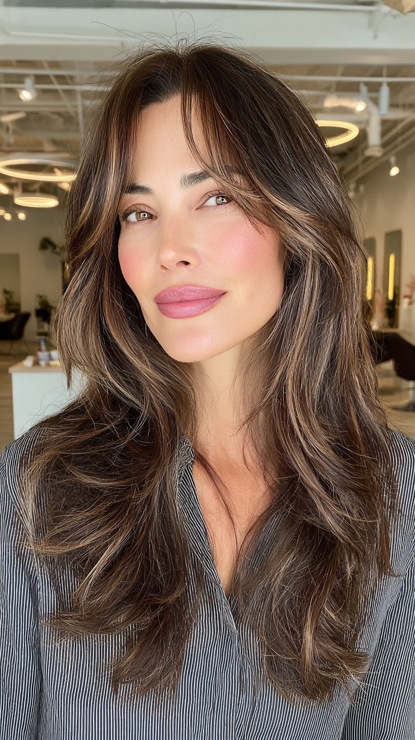 Soft Caramel Waves with Seamless Layers