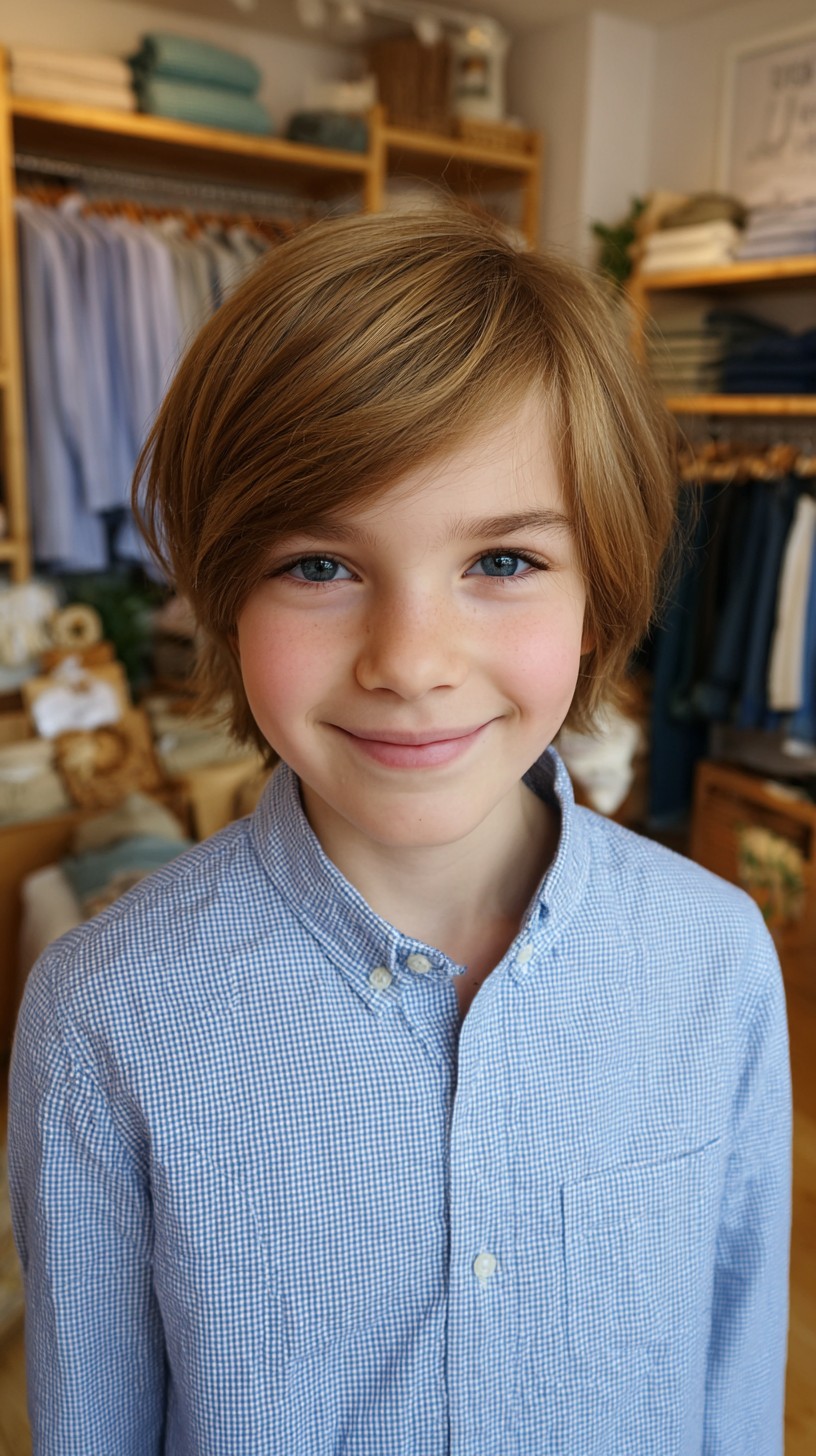 Soft Tousled Waves with Side-Swept Fringe