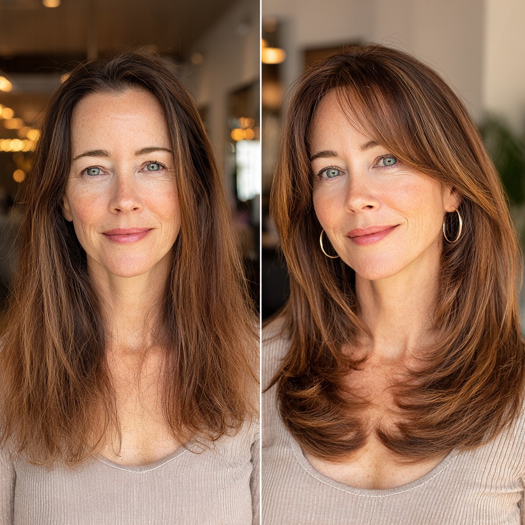 Subtle Caramel Tone with Feathered Ends