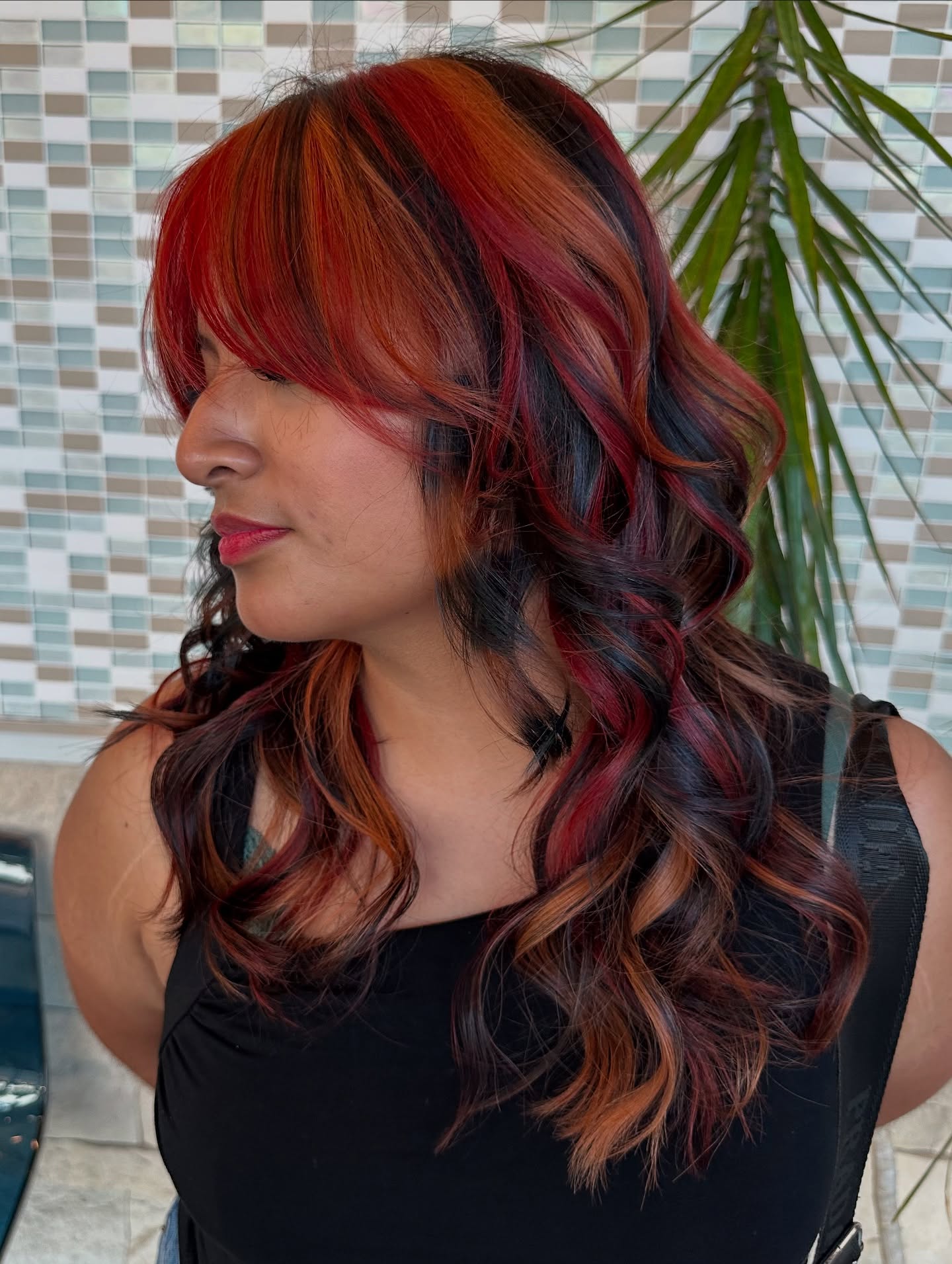 Vibrant Multicolor Cascading Waves