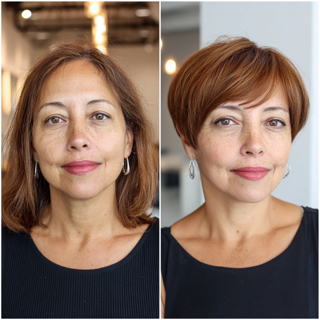 Chic Auburn Bob with Soft Layers