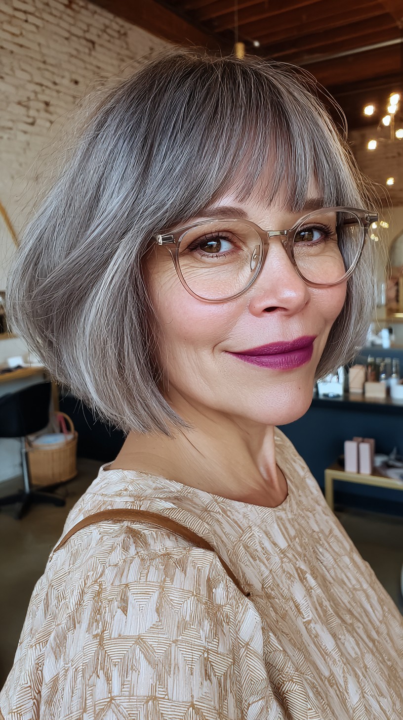 Silver Sophisticate Bob with Dynamic Layers