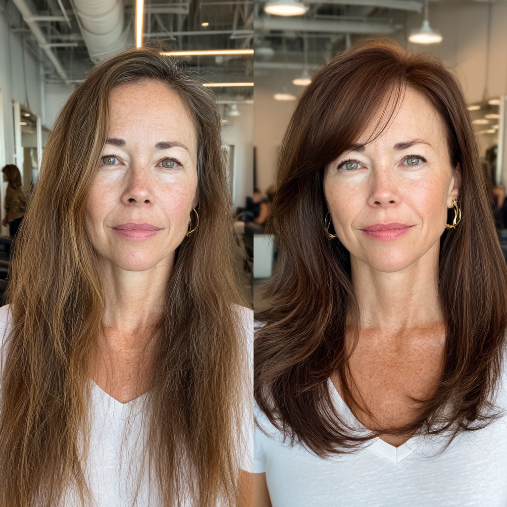 Smooth Chocolate Transformation with Face-Framing Layers