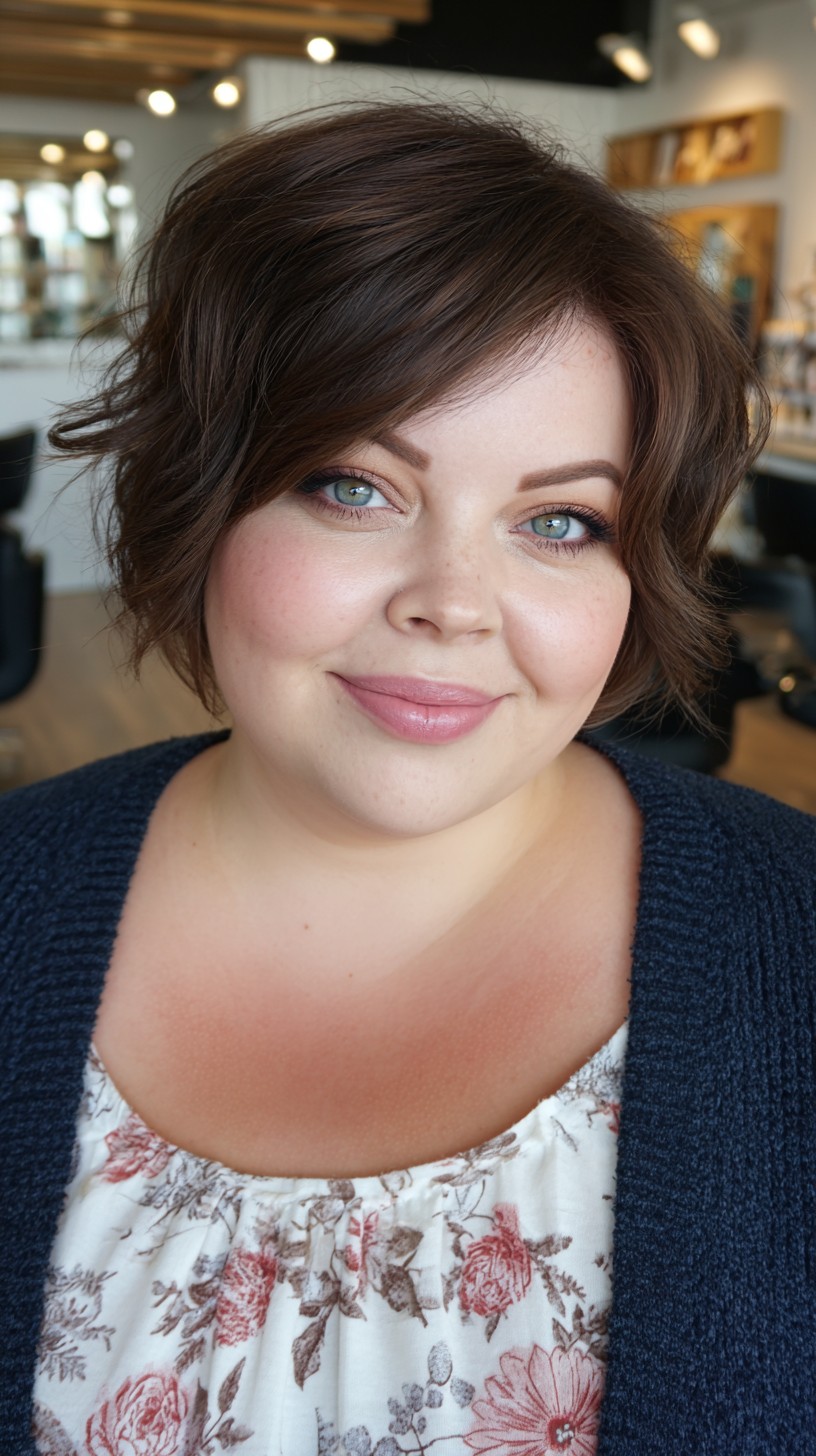 Volume-Boosted Chocolate Swirl with Side Sweep