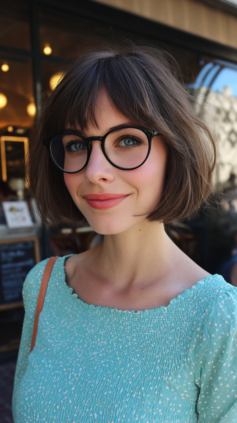 Effortless Messy French Bob with Soft Textured Layers