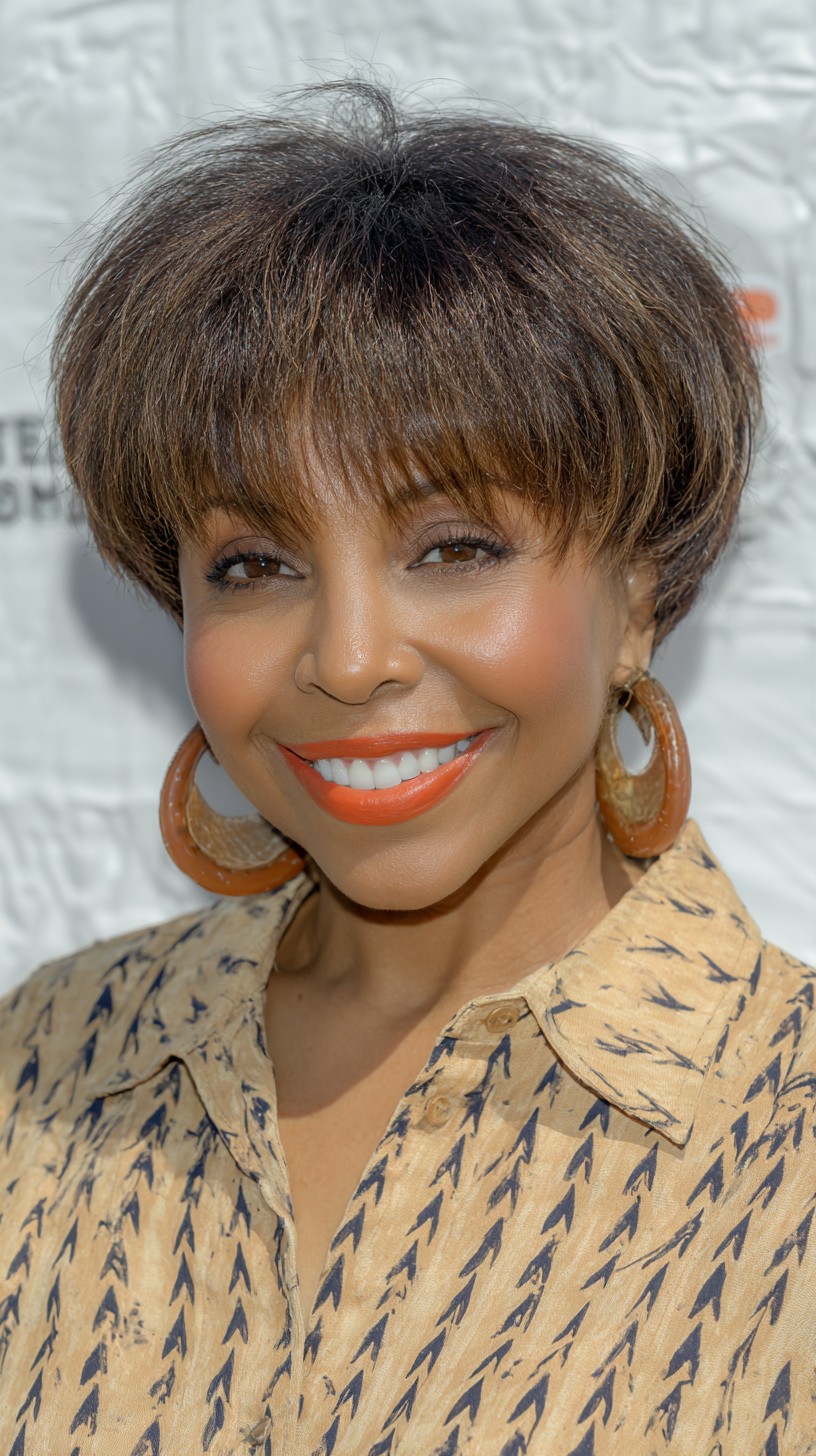 Classic Sable Toned Pixie Cut