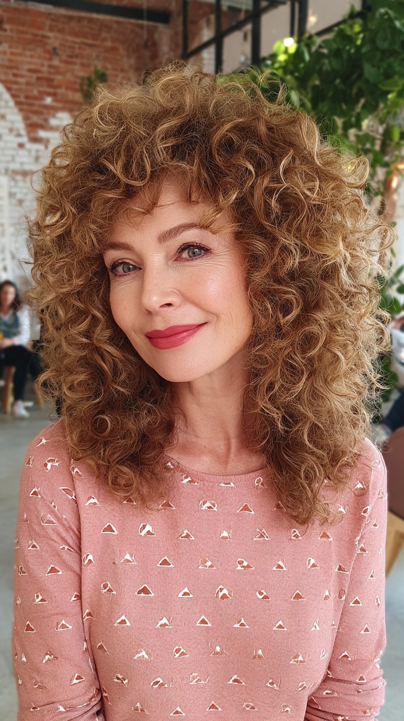 Golden Spiral Locks with Defined Curls