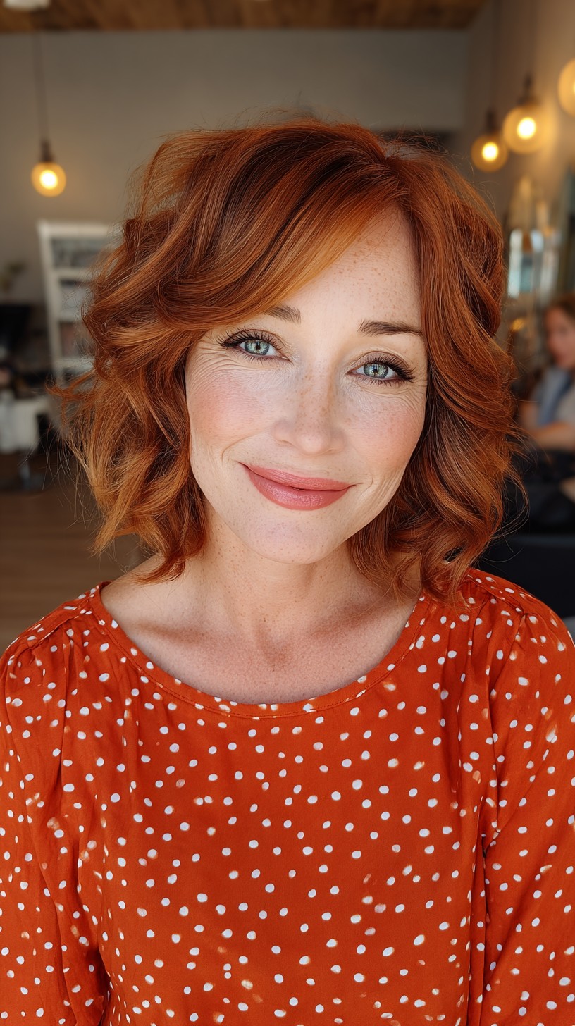 Russet Waves with Playful Ends