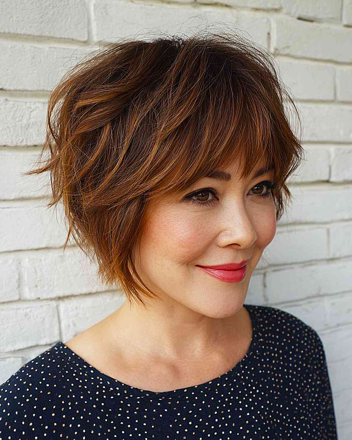 Textured Bob with Wispy Layers