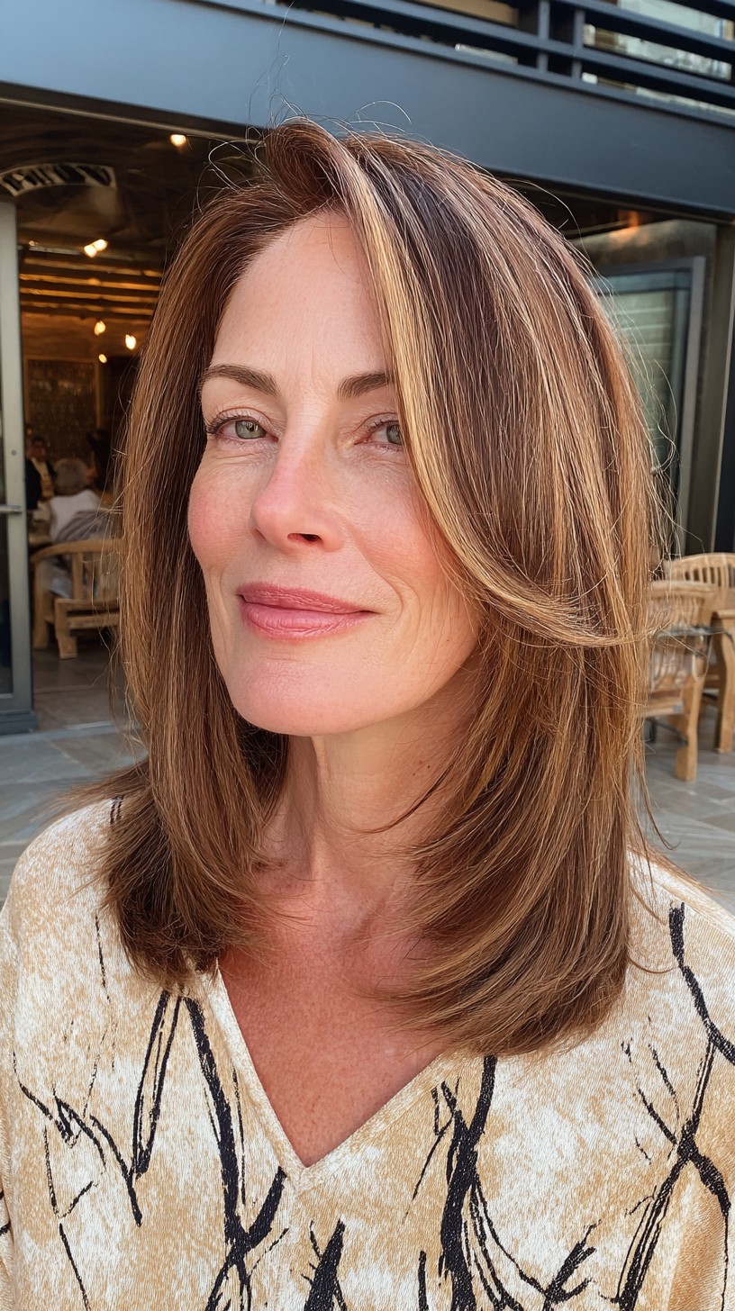 Warm-Toned Cascading Layers with Subtle Highlights