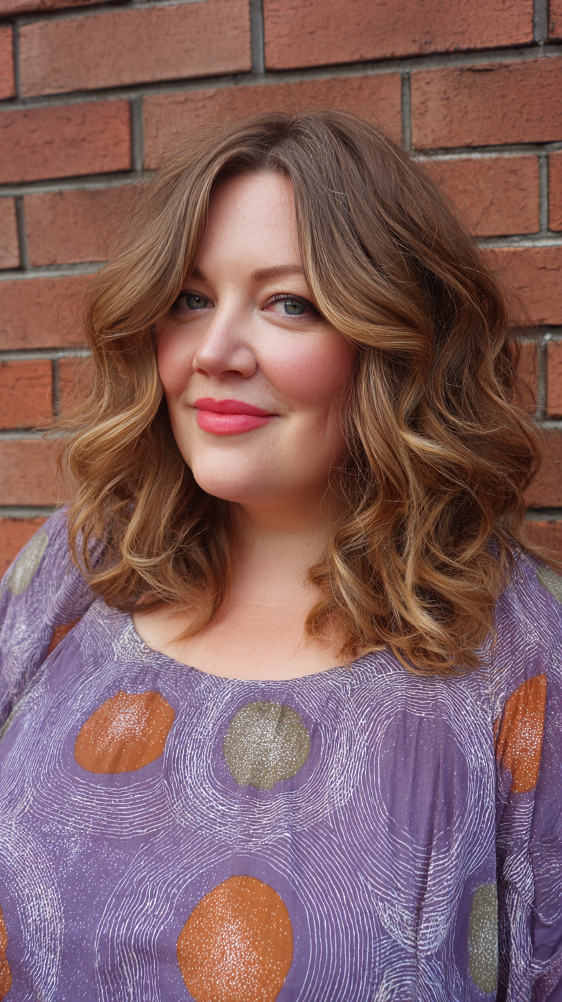 Beautifully Layered Beachy Waves with Soft Highlights