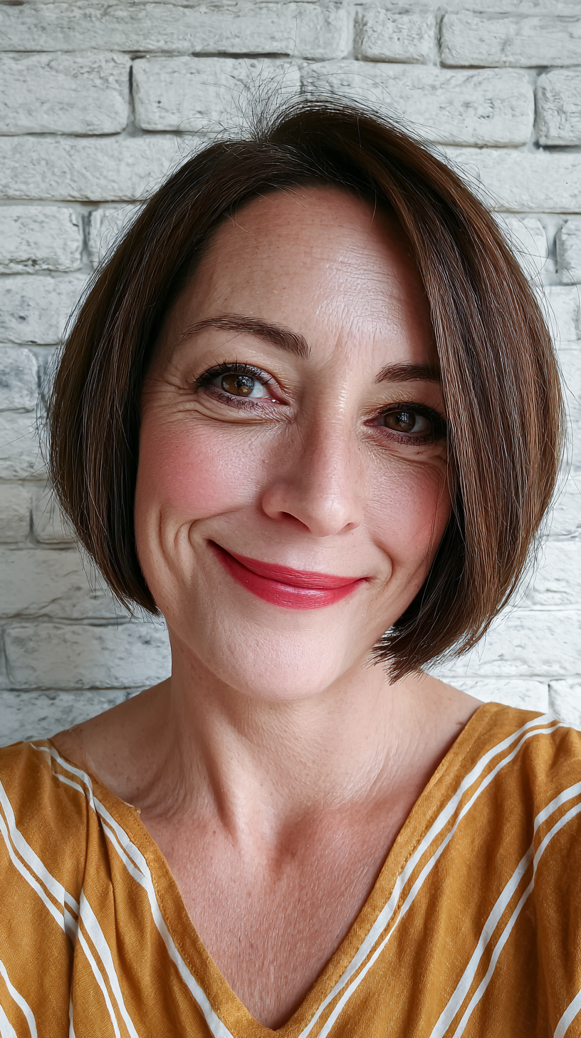 Chic Layered Bob with Soft Textures